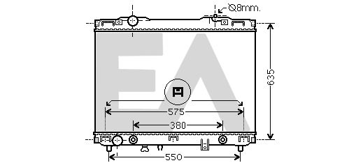 31R36051 EACLIMA Радиатор, охлаждение двигателя