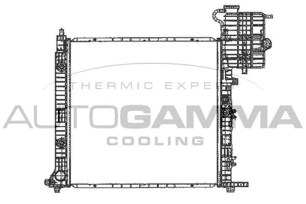 101217 AUTOGAMMA Радиатор, охлаждение двигателя