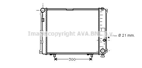 MS2210 AVA QUALITY COOLING Радиатор, охлаждение двигателя