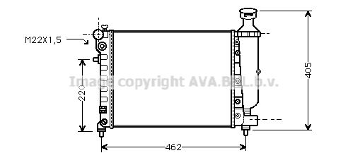 CNA2115 AVA QUALITY COOLING Радиатор, охлаждение двигателя