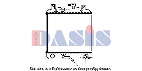 360300N AKS DASIS Радиатор, охлаждение двигателя