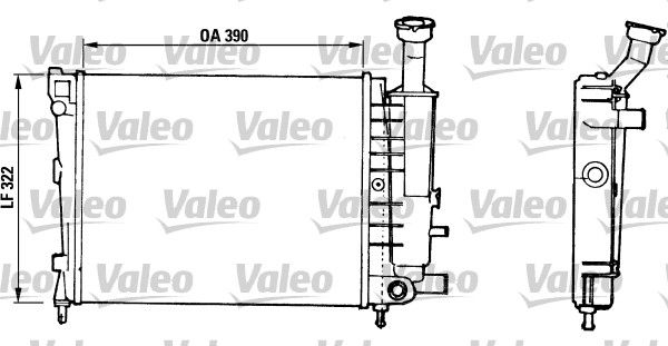 816706 VALEO Радиатор, охлаждение двигателя