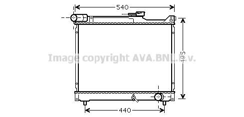 SZ2106 AVA QUALITY COOLING Радиатор, охлаждение двигателя