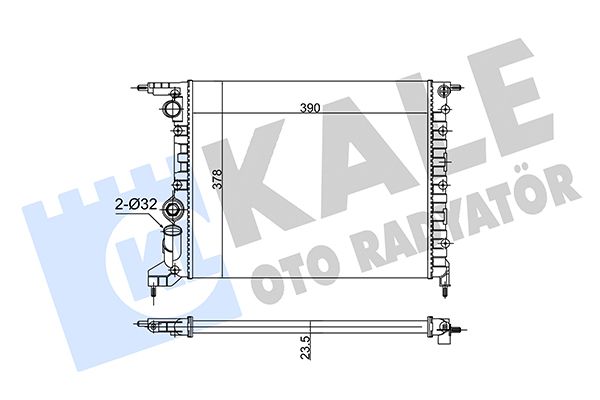 126600 KALE OTO RADYATÖR Радиатор, охлаждение двигателя