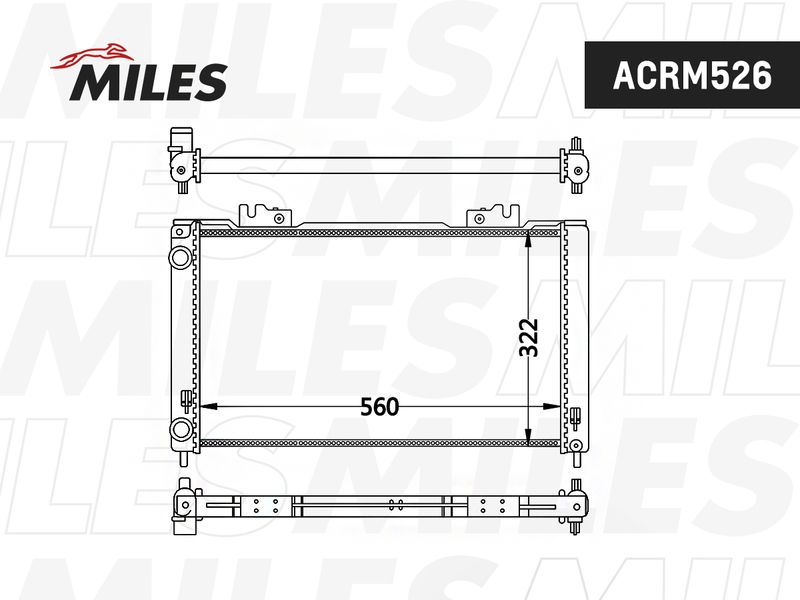 ACRM526 MILES Радиатор, охлаждение двигателя