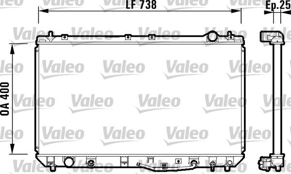 734177 VALEO Радиатор, охлаждение двигателя