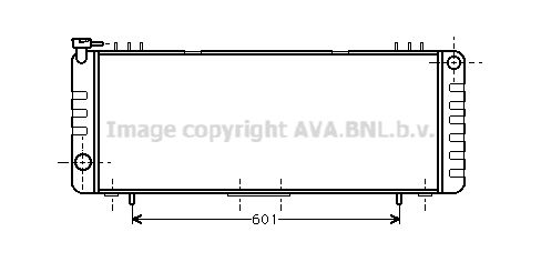 JE2001 AVA QUALITY COOLING Радиатор, охлаждение двигателя