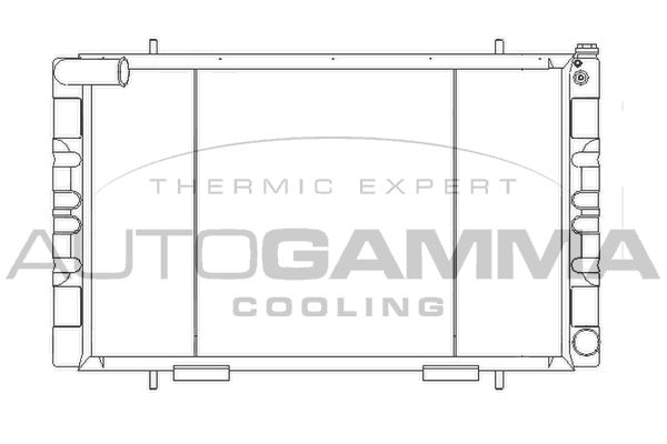 105566 AUTOGAMMA Радиатор, охлаждение двигателя