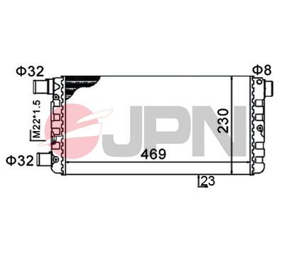 60C9016JPN JPN Радиатор, охлаждение двигателя