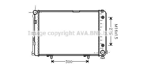 MS2110 AVA QUALITY COOLING Радиатор, охлаждение двигателя