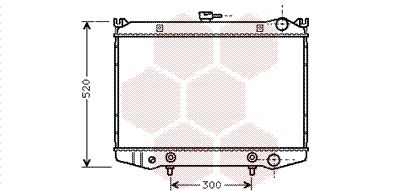 13002076 VAN WEZEL Радиатор, охлаждение двигателя