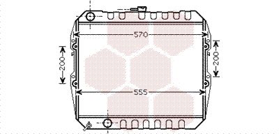 53002183 VAN WEZEL Радиатор, охлаждение двигателя