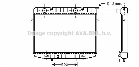 OL2213 AVA QUALITY COOLING Радиатор, охлаждение двигателя