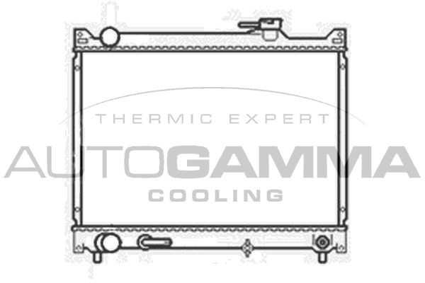 104161 AUTOGAMMA Радиатор, охлаждение двигателя