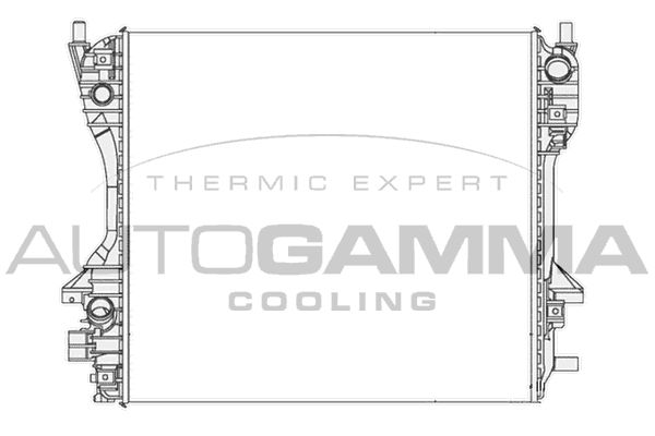 104651 AUTOGAMMA Радиатор, охлаждение двигателя