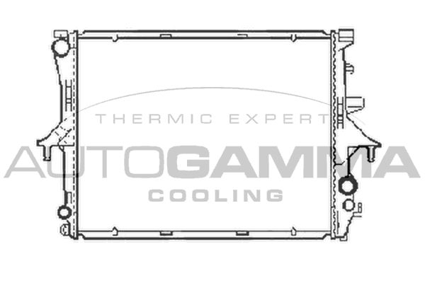 103942 AUTOGAMMA Радиатор, охлаждение двигателя