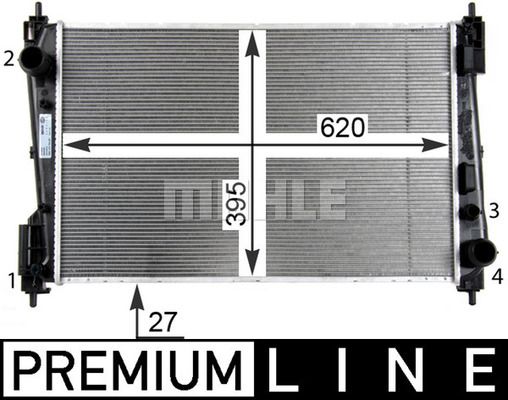 CR1111000P MAHLE Радиатор, охлаждение двигателя