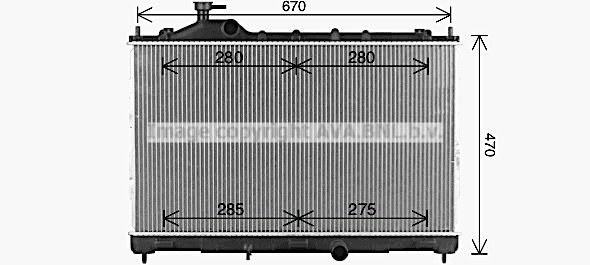 MT2293 AVA QUALITY COOLING Радиатор, охлаждение двигателя