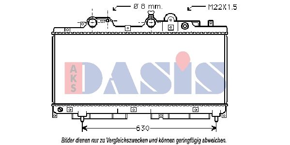 081220N AKS DASIS Радиатор, охлаждение двигателя