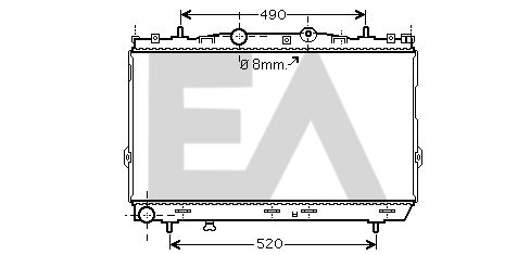 31R28063 EACLIMA Радиатор, охлаждение двигателя