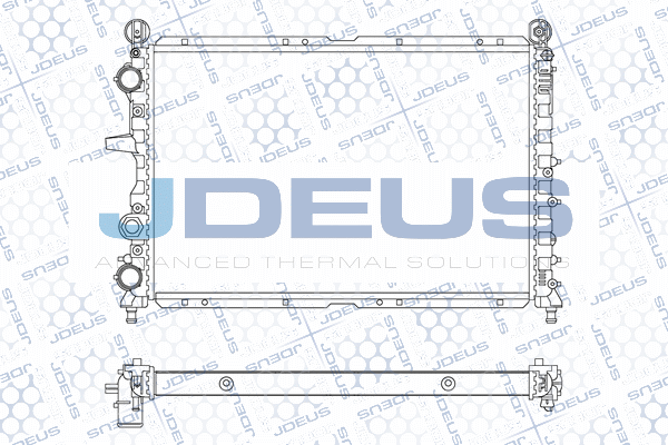M0000090 JDEUS Радиатор, охлаждение двигателя