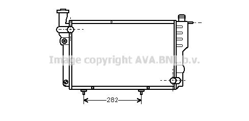 PEA2096 AVA QUALITY COOLING Радиатор, охлаждение двигателя