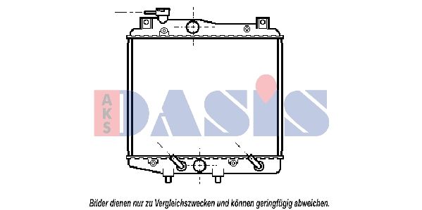 360015N AKS DASIS Радиатор, охлаждение двигателя