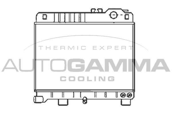 100086 AUTOGAMMA Радиатор, охлаждение двигателя