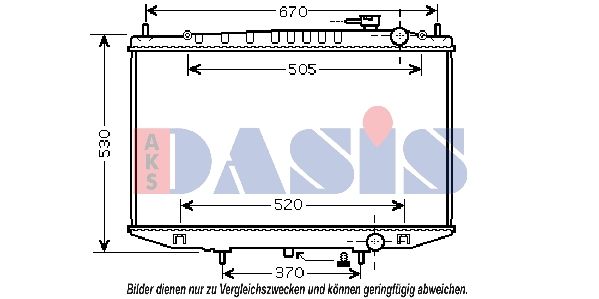 070146N AKS DASIS Радиатор, охлаждение двигателя