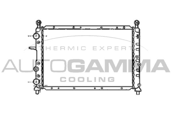 100016 AUTOGAMMA Радиатор, охлаждение двигателя