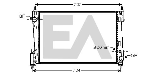 31R54213 EACLIMA Радиатор, охлаждение двигателя