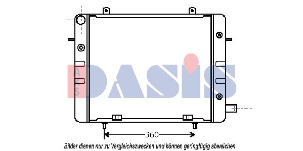 151750N AKS DASIS Радиатор, охлаждение двигателя