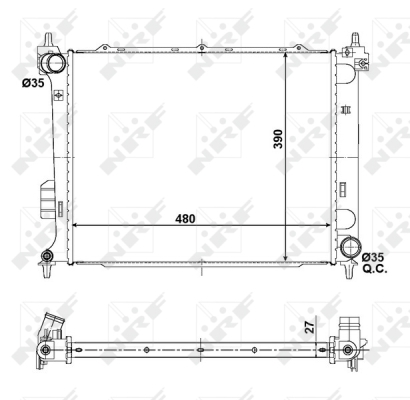 WG1723012 WILMINK GROUP Радиатор, охлаждение двигателя