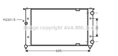 ST2021 AVA QUALITY COOLING Радиатор, охлаждение двигателя