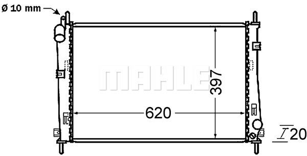 CR1137000S MAHLE Радиатор, охлаждение двигателя