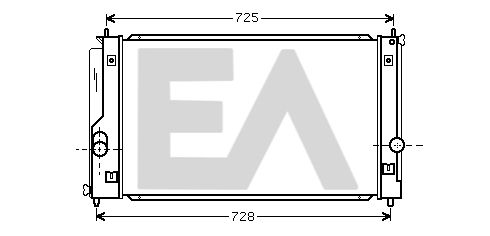 31R71173 EACLIMA Радиатор, охлаждение двигателя