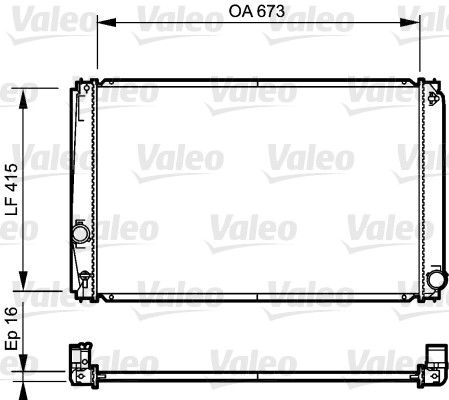 735215 VALEO Радиатор, охлаждение двигателя