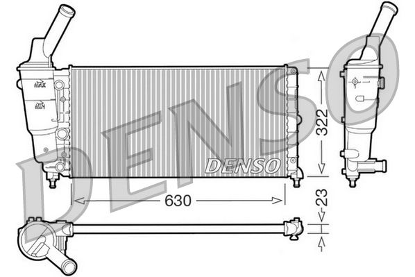 DRM13005 DENSO Радиатор, охлаждение двигателя