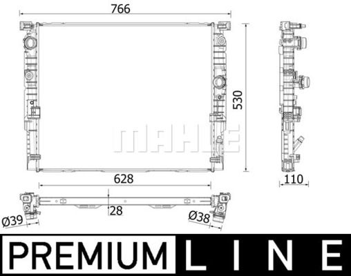 WG2183160 WILMINK GROUP Радиатор, охлаждение двигателя