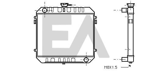 31R54080 EACLIMA Радиатор, охлаждение двигателя