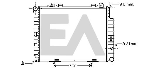 31R50156 EACLIMA Радиатор, охлаждение двигателя