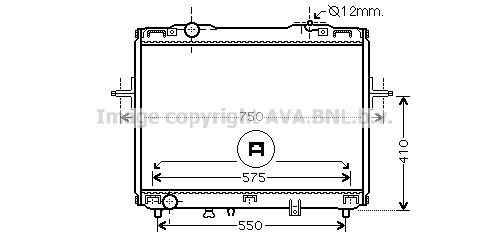 KA2126 AVA QUALITY COOLING Радиатор, охлаждение двигателя