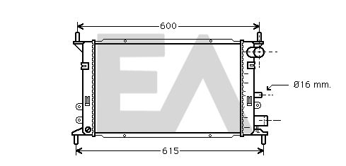 31R22043 EACLIMA Радиатор, охлаждение двигателя