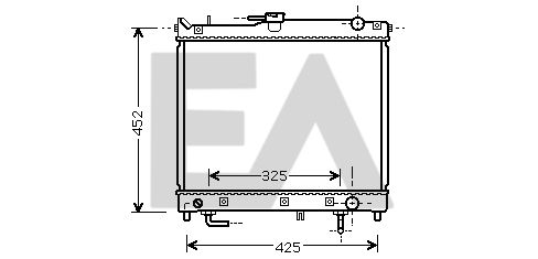 31R69056 EACLIMA Радиатор, охлаждение двигателя