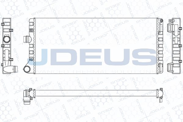 M011072A JDEUS Радиатор, охлаждение двигателя