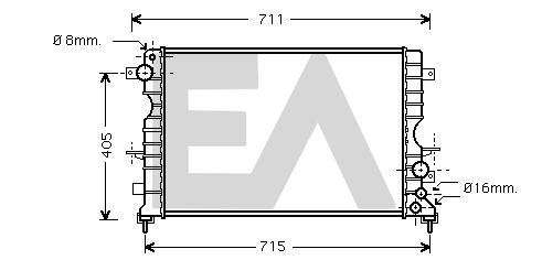 31R05044 EACLIMA Радиатор, охлаждение двигателя