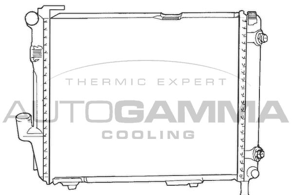 100544 AUTOGAMMA Радиатор, охлаждение двигателя
