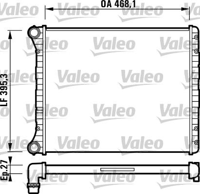 732785 VALEO Радиатор, охлаждение двигателя