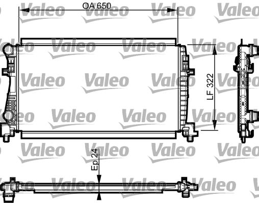 735557 VALEO Радиатор, охлаждение двигателя