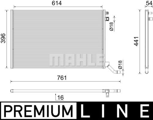 CR2445000P MAHLE Радиатор, охлаждение двигателя